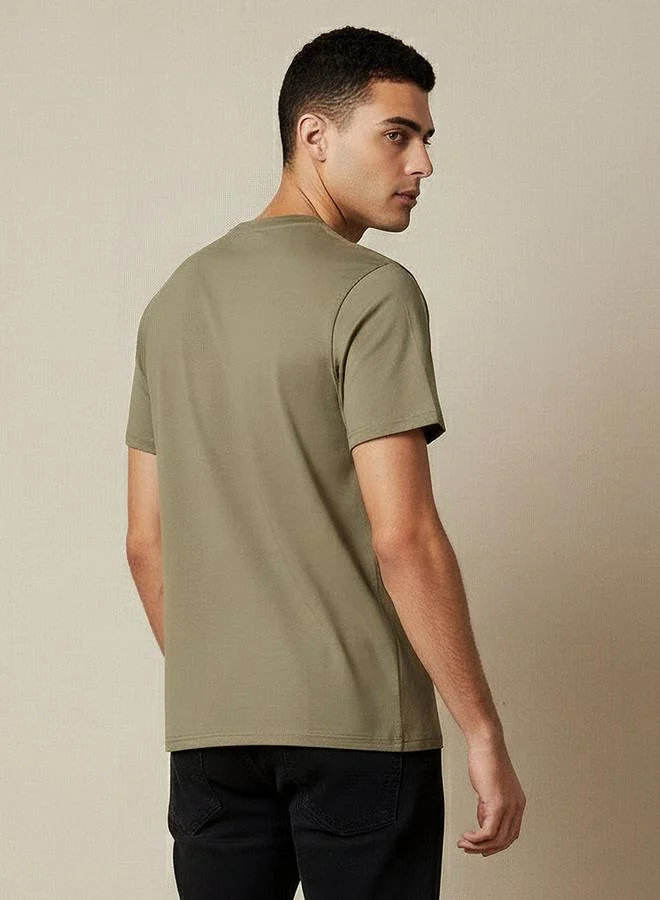 SP Characters  Men Regular Fit Crew Neck Short Sleeve Spy Family Print T-shirt for Men | Best Price UAE