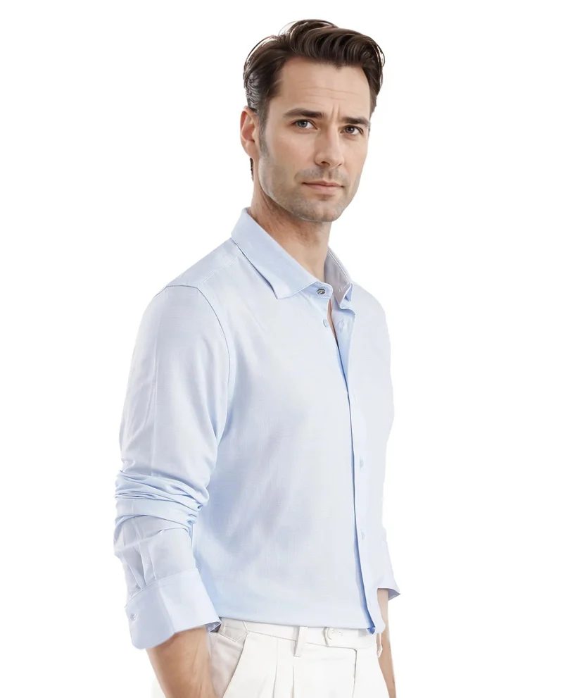 Rare Rabbit Men's Solid Regular Fit Business Shirt