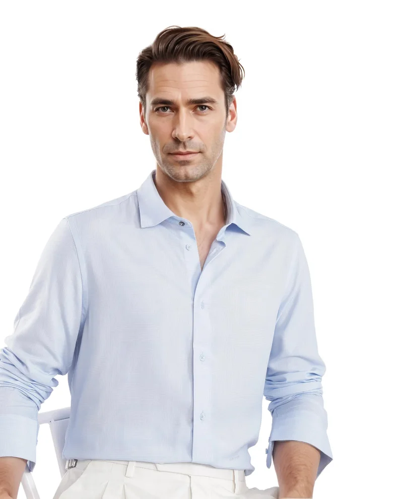Rare Rabbit Men's Solid Regular Fit Business Shirt