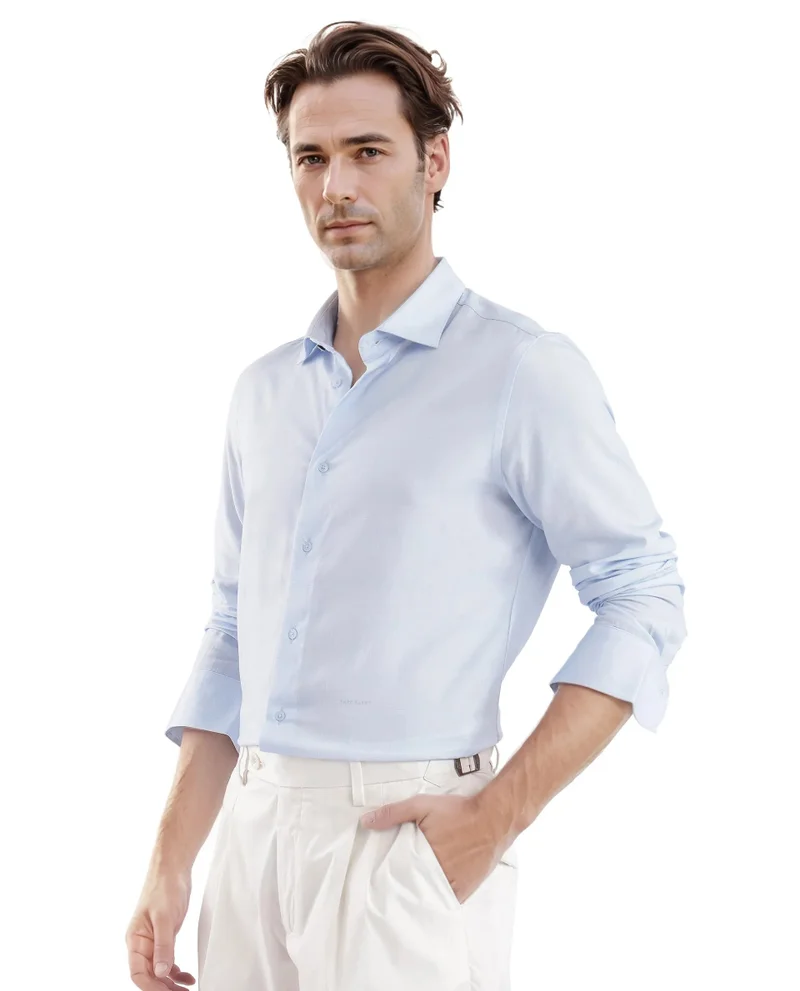 Rare Rabbit Men's Solid Regular Fit Business Shirt
