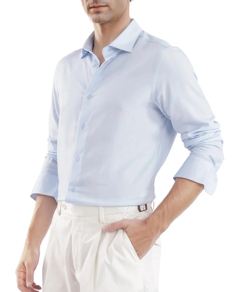 Rare Rabbit Men's Solid Regular Fit Business Shirt