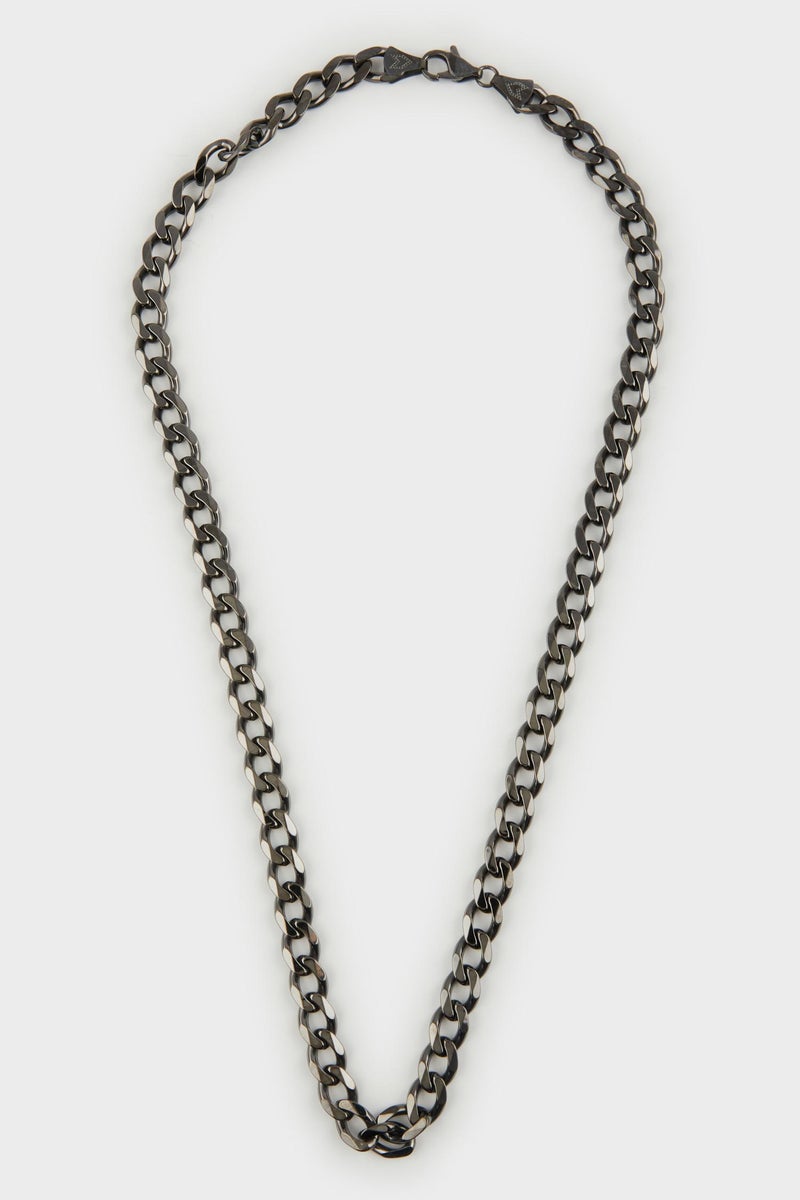 DeFacto Black Man Atolyewolf x Defacto Man Thick Chain Necklace Casual - Image 2