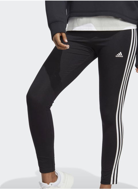 Essentials 3-Stripes High-Waisted Single Jersey Leggings