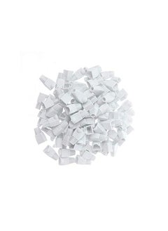 100Pcs Rj45 Cat6 Boot Cover Cat5E Strain Relief Boot Rj45 Plug Connector Cover Cable Connector Plug Boot Cover Ethernet Network Cable Strain Relief Boots Cable Connector Plug Cover
