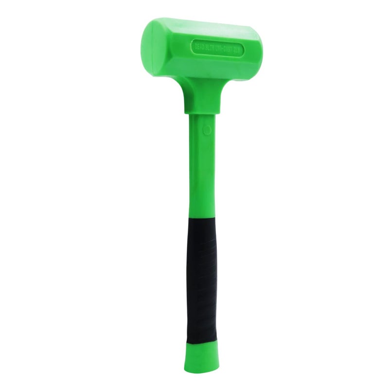 Grip 2 lb Deadblow Hammer - Green/Black - Steel Shot Filled Head - Cushioned Face for Extra Force - High Impact Rubber Handle - Garage, Home, Workshop - Image 1