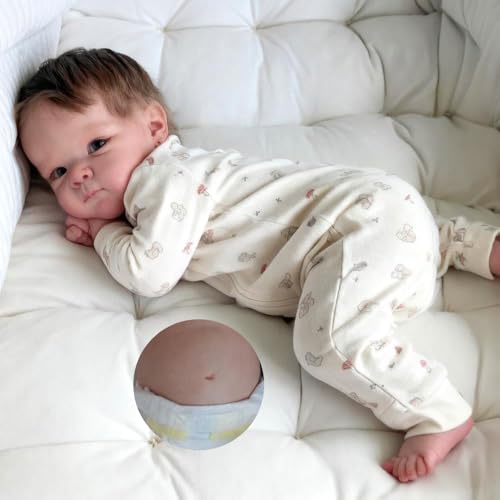 Anano Reborn Baby Dolls Silicone Full Body 18 in Realistic Baby Doll Newborn Girl Full Silicone Babys Doll Lifelike Real Life Babys Reborn Doll Anatomically Correct Girl - Image 1