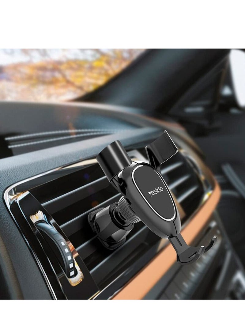 Yesido Gravity Car Holder C73 - Black - Image 2