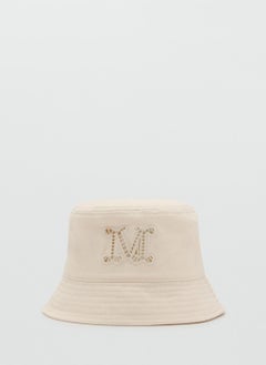 MANGO Bucket Hat With Embroidered Lettering  - Image 1