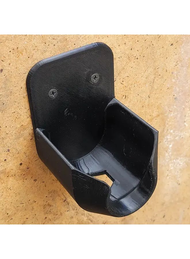 Black Heavy Duty Wall Mounted Hose Bracket Organizer For Outdoor Faucets - Image 2