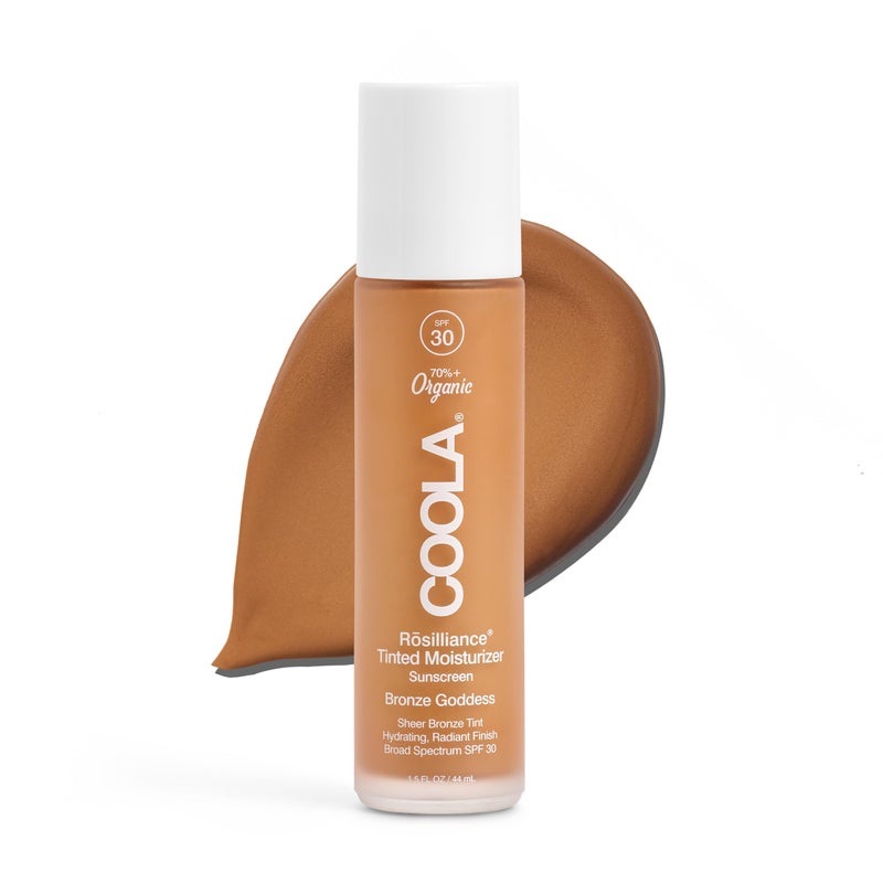 كولا كريم بي بي العضوي روزيليانس مع SPF 30، مرطب ملون واقي من الشمس ومؤسسة، مختبر من قبل أطباء الجلد، إلهة برونزية، 1.5 أونصة سائلة