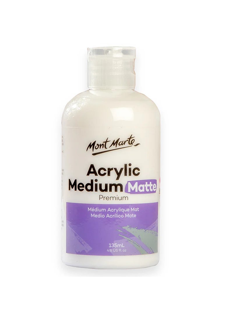 Mont Marte Premium Acrylic Medium Matt Finish 135ml Content - Image 1