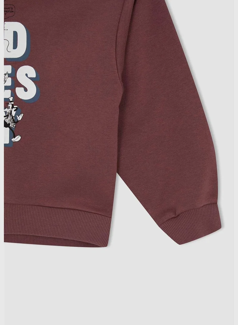 DeFacto Disney Mickey & Minnie Licenced Regular Fit Long Sleeve Hoodie & Jogger Set