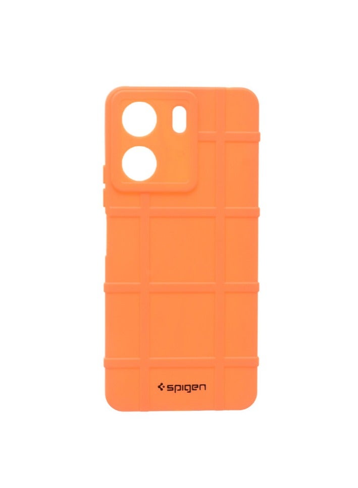 Spigen Silicone Back Phone Protection Cover For Xiaomi Redmi 13C - Orange - Image 1