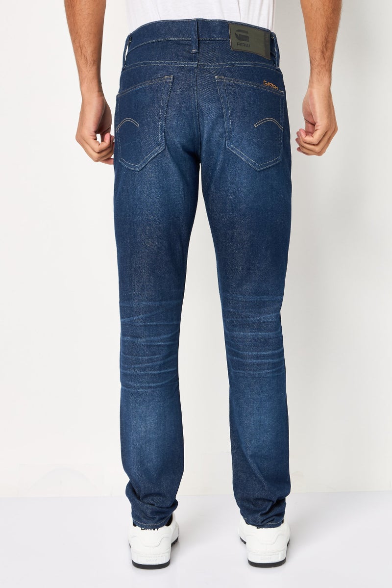 G-Star RAW Men Slim Fit Washed Stretchable Denim, Blue - Image 4