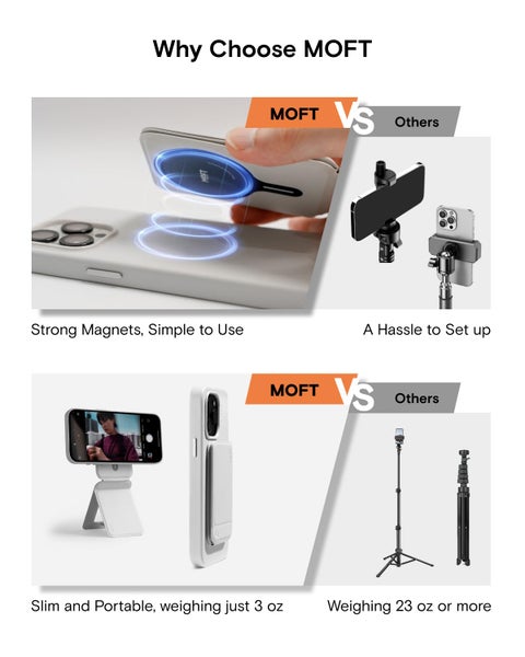 MOFT MOFT Phone Tripod Stand Compatible with iPhone 16/15/14/13/12