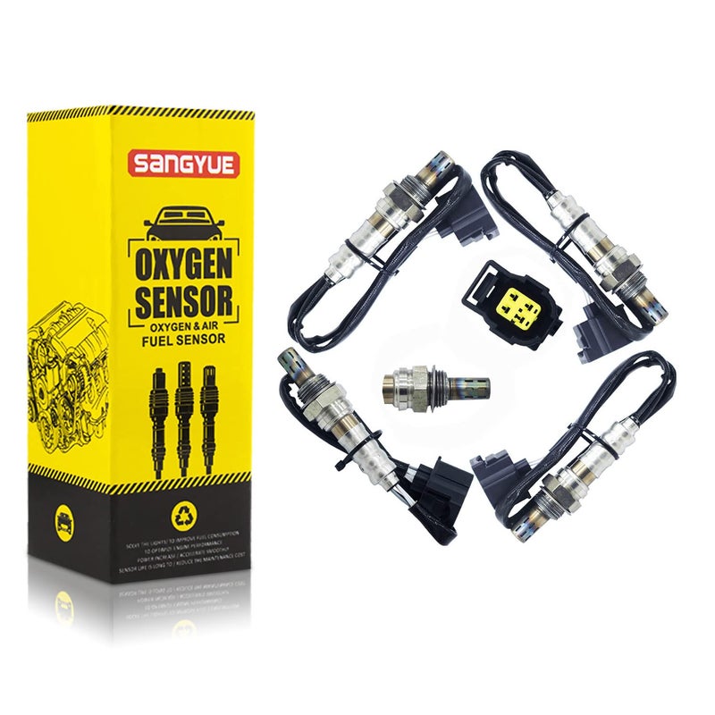 Sangyue Oxygen Sensor for Jeep Grand Cherokee 20012003 40L Upstream Downstream 4PCS