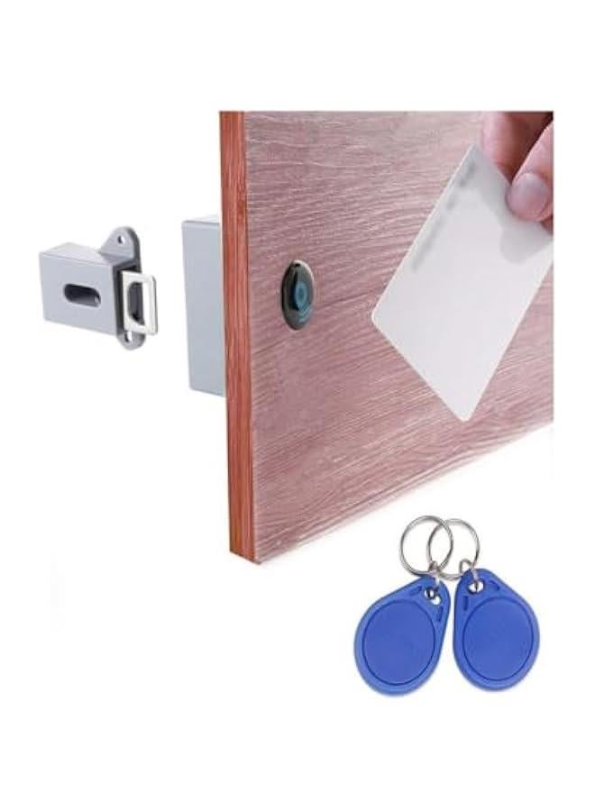 HOOKOR RFID Electronic Cabinet Lock, No Drilling Hidden DIY Lock for Wooden Cabinet Drawer Locker Cupboard - Image 1