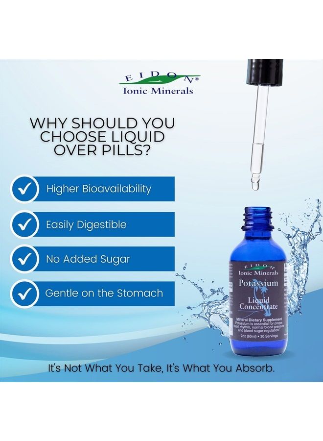 Eidon Ionic Minerals Eidon Liquid Potassium Supplement - Supports Proper Cell Function, Bioavailable, Ionic, All Natural, Vegan, Gluten-Free, No-Preservatives or Additives - Potassium Drops, 2 Ounce Bottle - Image 3