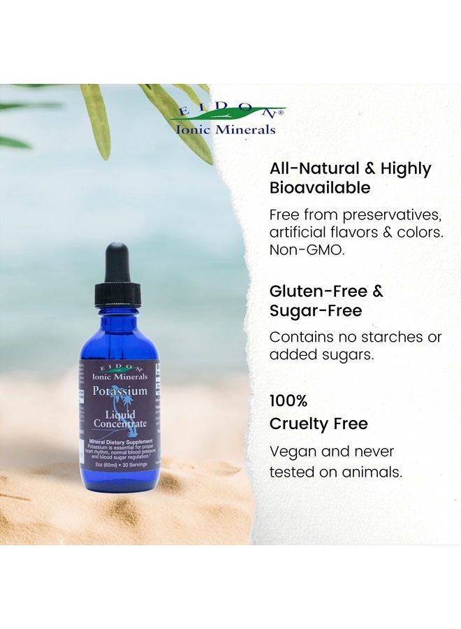 Eidon Ionic Minerals Eidon Liquid Potassium Supplement - Supports Proper Cell Function, Bioavailable, Ionic, All Natural, Vegan, Gluten-Free, No-Preservatives or Additives - Potassium Drops, 2 Ounce Bottle - Image 5