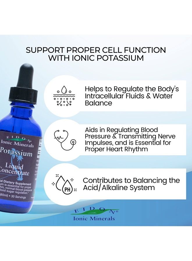 Eidon Ionic Minerals Eidon Liquid Potassium Supplement - Supports Proper Cell Function, Bioavailable, Ionic, All Natural, Vegan, Gluten-Free, No-Preservatives or Additives - Potassium Drops, 2 Ounce Bottle - Image 4