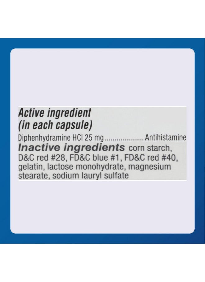 MAJOR Major Banophen Diphenhydramine Capsules, 25mg, 100ct (2 Pack)  - Image 5