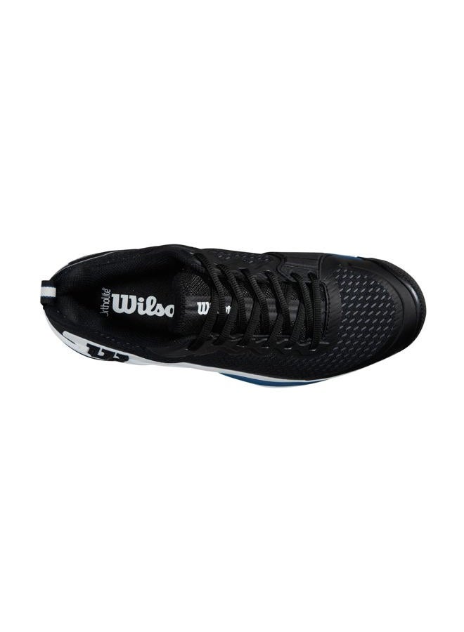 WILSON Men's Rush Pro 4.5 Sneaker, Black/White/Ensign Blue, 44 2/3 EU - Image 4