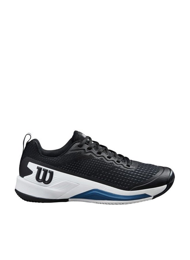 WILSON Men's Rush Pro 4.5 Sneaker, Black/White/Ensign Blue, 44 2/3 EU - Image 1