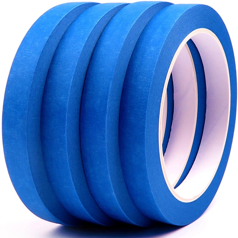 DOAY Blue Painters Tape 1/2 Inches x 30 Yards - Multi Surface Use - 120 Yards Total - 4 Rolls - Image 1