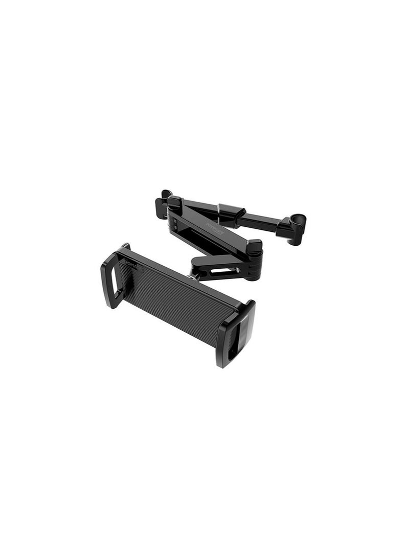 PROMATE Promate Adjustable 360 Degree Rotating Car Tablet TripMount Holder for 4-Inch to 11-Inch Tablet and Smartphone, Black