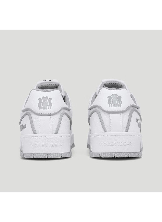 Violentbear Men's Shoes, Autumn And Winter New Product Sneakers, Casual Shoes, Breathable Leather, Height-increasing Trendy Shoes, Couple Shoes, Versatile Footwear For Me - Image 4