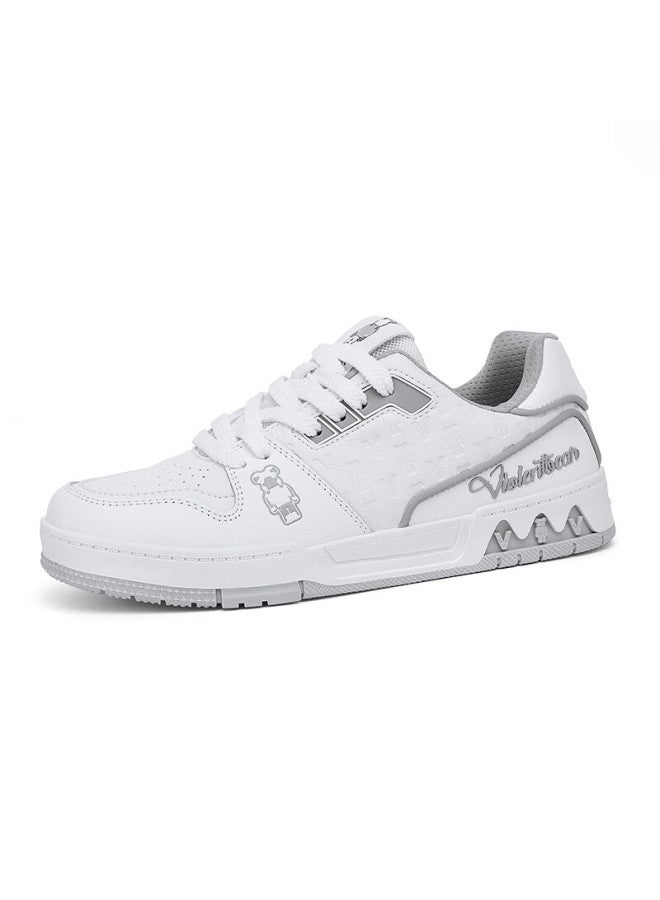 Violentbear Men's Shoes, Autumn And Winter New Product Sneakers, Casual Shoes, Breathable Leather, Height-increasing Trendy Shoes, Couple Shoes, Versatile Footwear For Me - Image 2
