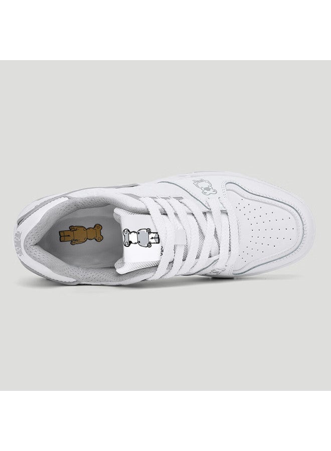 Violentbear Men's Shoes, Autumn And Winter New Product Sneakers, Casual Shoes, Breathable Leather, Height-increasing Trendy Shoes, Couple Shoes, Versatile Footwear For Me - Image 3