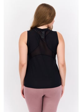 Brooks Women Sportswear Fit Crew Neck Sleeveless Training Top, Black  - Image 3