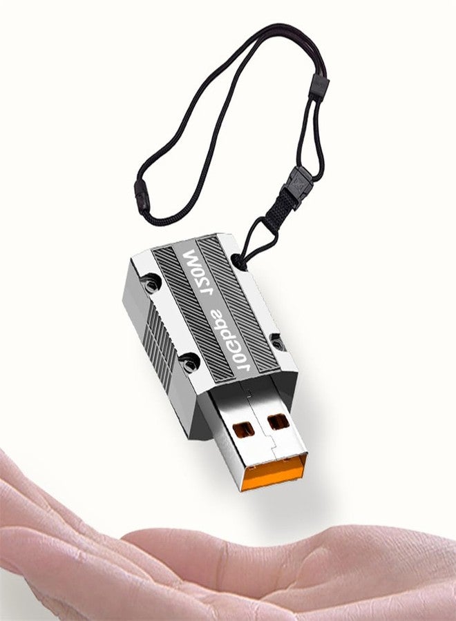 NFHK USB-C USB 3.1 Type C Female to USB 3.0 A Male 10Gbps Data 120W Power Adapter Alloy Shell for Laptop Tablet Mobile Phone - Image 5