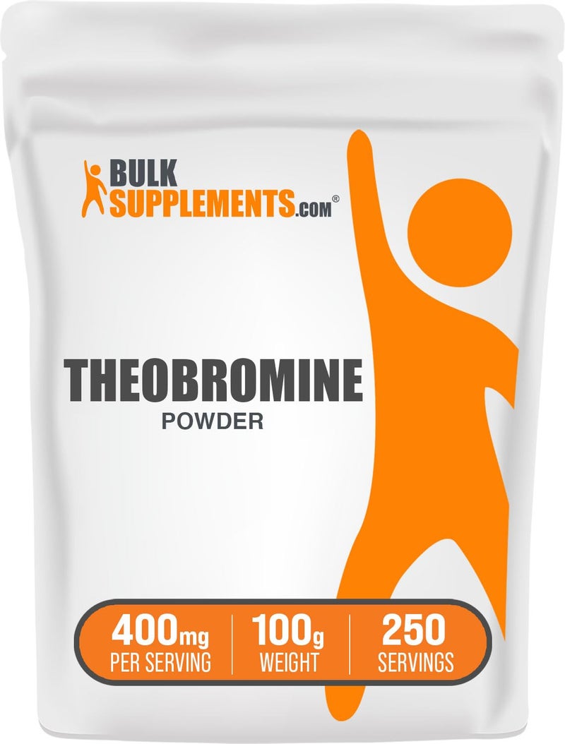 BulkSupplements.com Theobromine Powder - Theobromine Supplement, Nootropic Supplement - Energy Support, Gluten Free, 250 Servings, 100g (3.5 oz) (Pack of 1)(EXP: JULY 2026) - Image 1