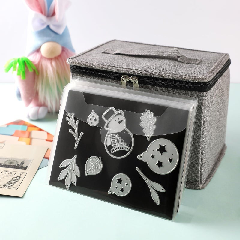 Mingting Die Cut Storage Box,Die Cut Storage Organizer,Fully-Padded Inside with Sturdy Construction, Magnetic Sheets for Dies Storage ,Scrapbooking Paper,Picture,Photo(no magnet sheet) - Image 4