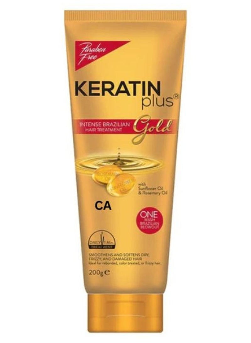 gold Luxurious Brazillian Hair Treatment Tube  200 g