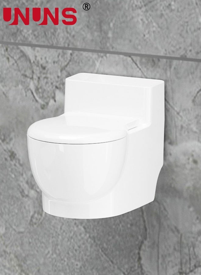 UNUNS Ashtray,Creative Toilet-Shaped Ashtray,Ashtray with Lid and Stainless Steel Inner Detachable,Wall-Mountable Ashtray,Bathroom Ashtray with Storage Space for Cigarettes and Lighter,Bathroom Decoration - Image 1