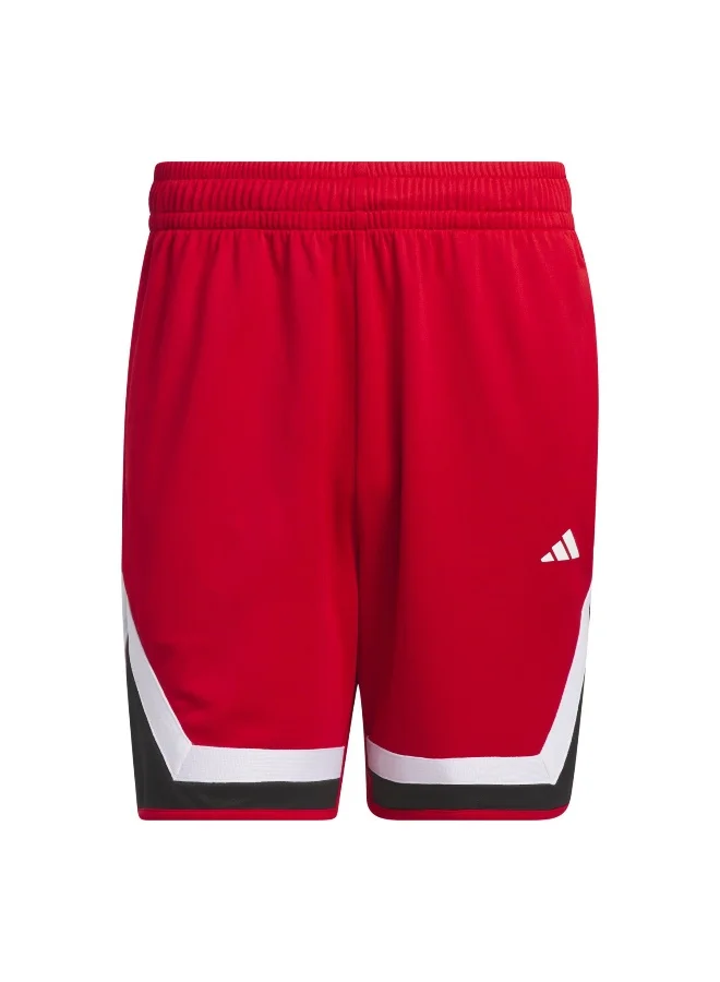 adidas Pro Block Short Red Basketball Shorts For Men XS 9"