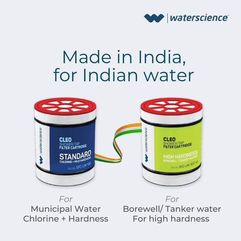 WaterScience CLEO Hard Water Softener For Tap and Shower | Water Softener For Home | Hard Water Filter For Tap - CLEO-SFU-717 - Image 5