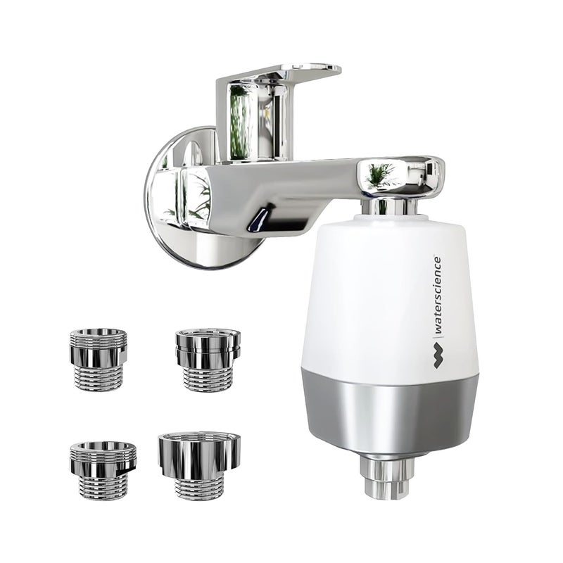 WaterScience CLEO Hard Water Softener For Tap and Shower | Water Softener For Home | Hard Water Filter For Tap - CLEO-SFU-717 - Image 1