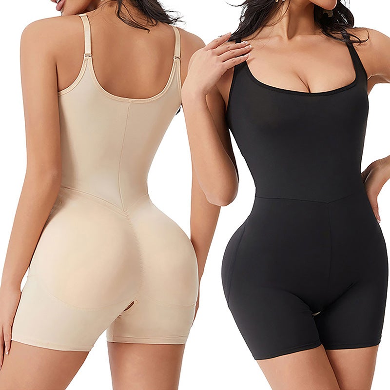 One-Piece Body-Shaping Suit Corset Fake Buttock Open Crotch One-Piece Suit With Plastic Waist And Hip Pad Across Abdomen-Lifting Buttock Boxers - Image 2