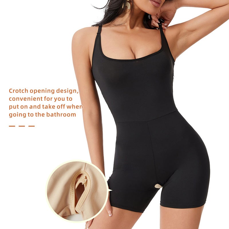 One-Piece Body-Shaping Suit Corset Fake Buttock Open Crotch One-Piece Suit With Plastic Waist And Hip Pad Across Abdomen-Lifting Buttock Boxers - Image 5