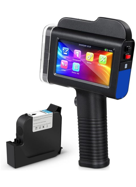BENTSAI B35 One inch Handheld Inkjet Printer, Large Character Inkjet Printer, Up to 1"/25mm Print Height, Use for Both Water-Absorbing and Almost Any Porous Surfaces with Solvent Quick Dry Ink