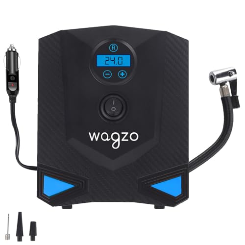 Wagzo WTI-06, Digital Display |150PSI | 12V DC, Air Pump Compressor, Tyre Inflator for Car and Bike - Image 1