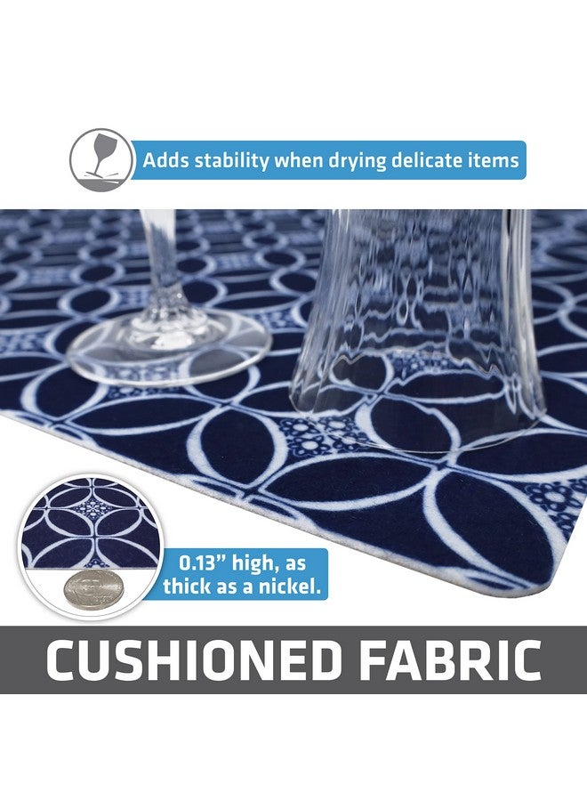 Drymate Premium Luxury Shelf & Drawer Liner, Thick Cushioned Fabric, Non-Adhesive, Absorbent, Waterproof, Slip-Resistant, Liners for Kitchen Cabinets, Cupboards (USA Made)(12”x59”)(2-Pack)(Indigo) - Image 4