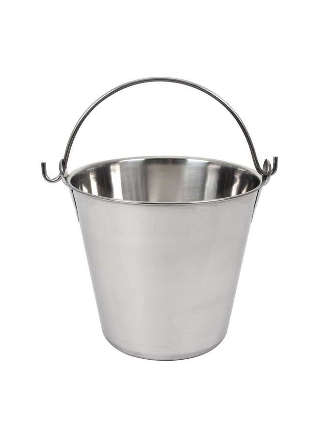 Lindy's 4-Quart Stainless Steel Bucket, Durable Seamless Bucket for Many Home Tasks, Carry Water or Milk, Fill with Food, Use as a Flower Pot, Cleaning Bucket, Table Centerpiece and Much More - Image 1