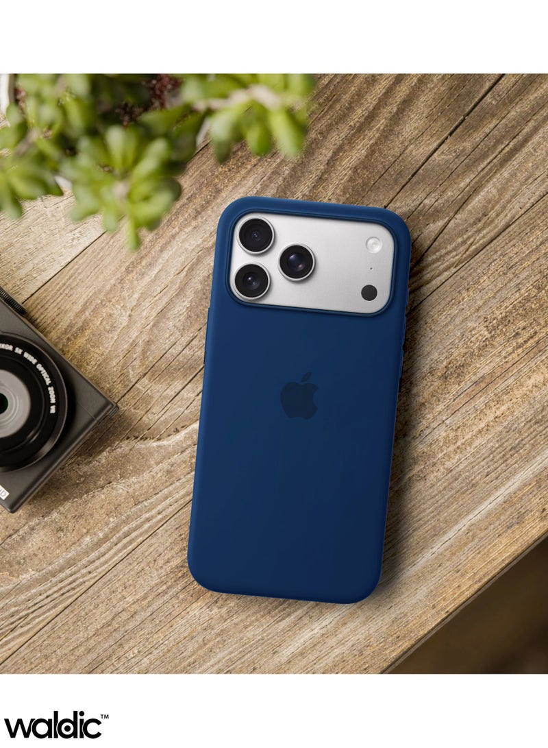 Waldic Apple iPhone 17 Pro Premium Case | Premium Silicone Case Cover Designed for Apple iPhone 17 Pro | Apple iPhone 17 Pro Case Camera and Drop Protection Thin Protective Back Cover Case for Apple iPhone 17 Pro - Blue Cobalt - Image 5