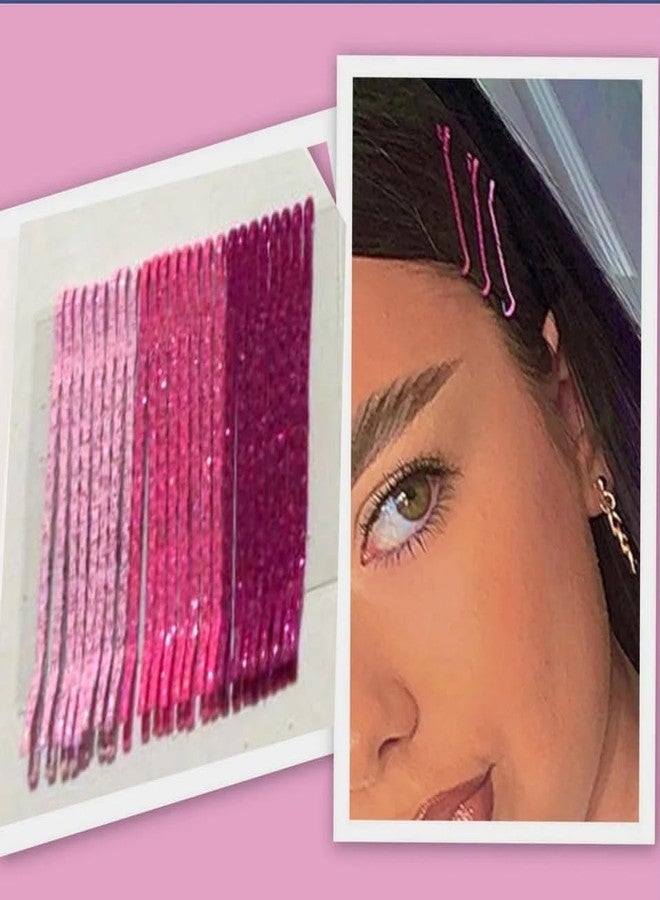 DENICRAAS Glitter Bobby Pins for Women - Ombre Metallic Hair Pins Set | Multi-Color Pack with Pink, Purple, Blue, Green, Silver & Brown Shades | Stylish Hair Accessories for Girls & Ladies (Pack of 72) - Image 5