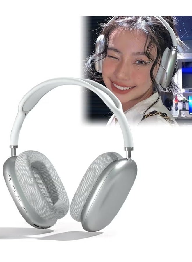 ماكس سماعات رأسماعات ماكس اللاسلكية مزودة بخاصية إلغاء الضوضاء النشطة الاحترافية، ووضع الشفافية، والصوت المكاني المخصص، وشحن USB-C، وبلوتوث لأجهزة iPhone – لون نايت سكاي - Image 1